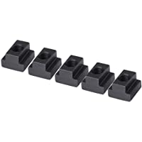 Akozon 5pcs Tuercas de Ranura En T M12 Tuercas de Corredera En T en óxido negro